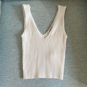 Madewell crop sweater tank